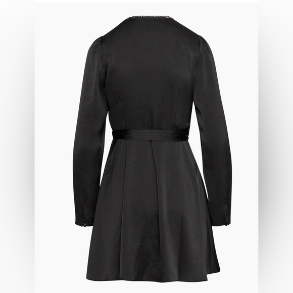 Aritzia Satin Longsleeve Dress - Picture 3 of 4